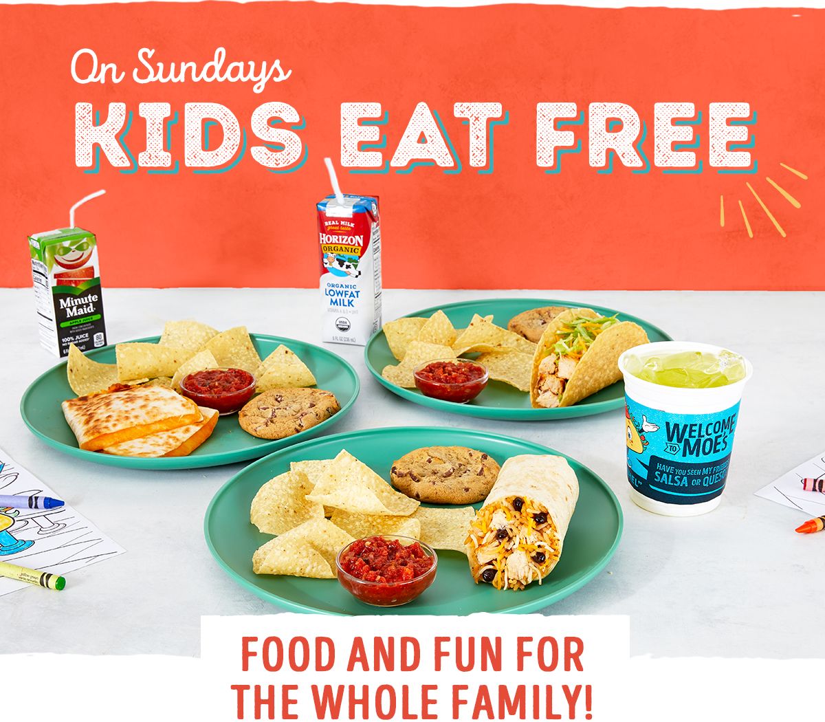 Kids Eat Free Sunday's at Moe's