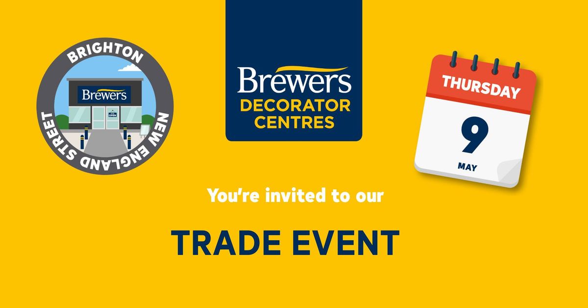 Trade Event at Brewers Decorator Centres Brighton New England Street