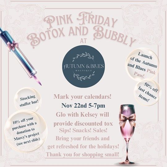 Pink Friday @ Autumn & Blues!