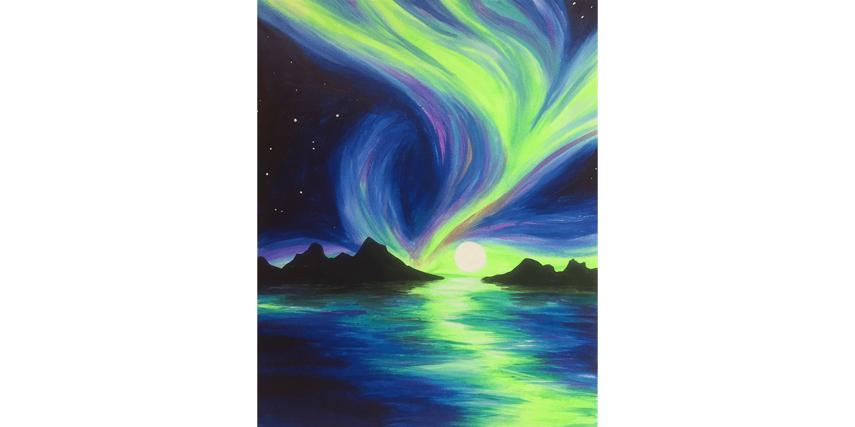 Northern Night Lights - Paint and Sip in Norfolk | Classpop!\u2122