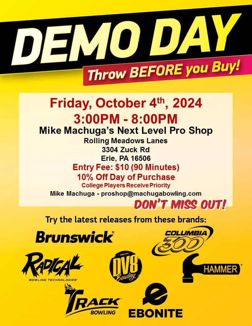 Demo Event: Mike Machuga's Next Level Pro Shop @ Rolling Meadows Lanes