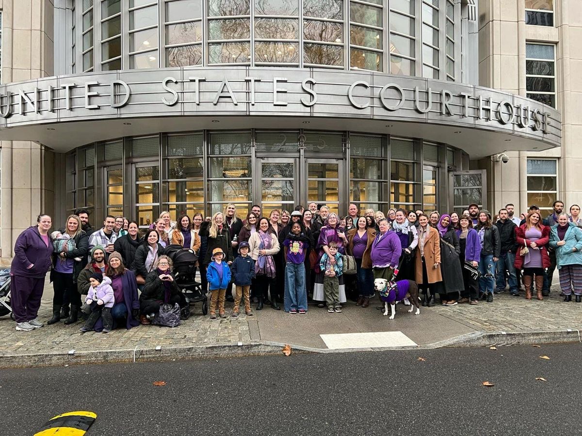 Sentencing Support: A Sea of Purple (take two)