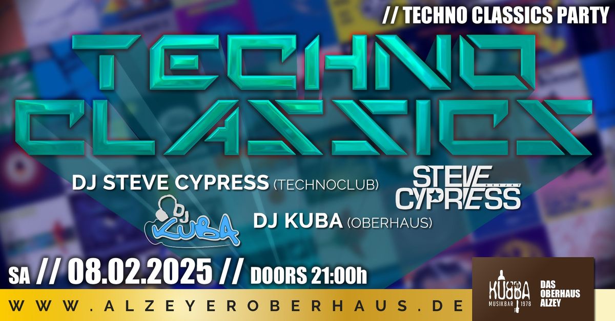 Techno Classics | mit DJ Steve Cypress & DJ Kuba