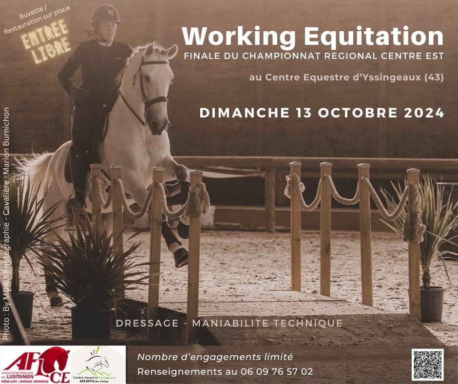 Concours et finale du Championnat R\u00e9gional d\u2019\u00e9quitation de travail AFLCE