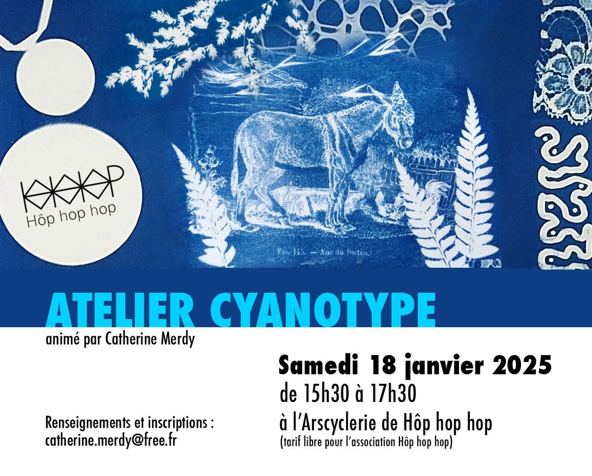 Atelier cyanotype \u00e0 la recyclerie