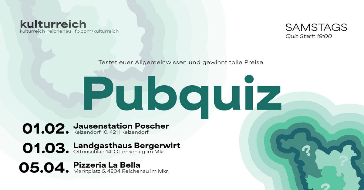 kulturreich Pubquiz #1 @ Jausenstation Poscher