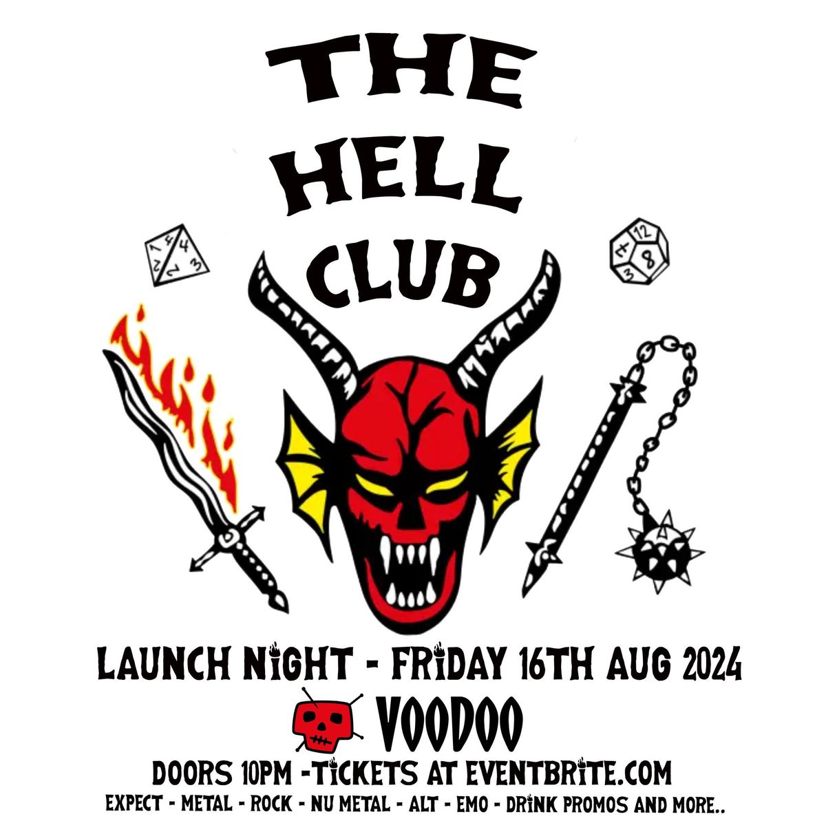 The Hell Club! - Launch Night at Voodoo Belfast 16\/8\/24