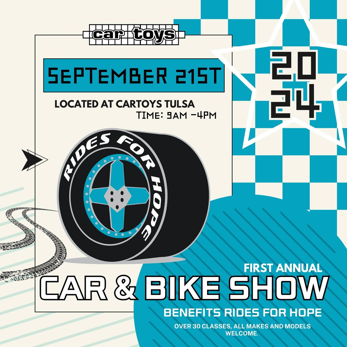 Rides for Hope 1st annual car & bike show 