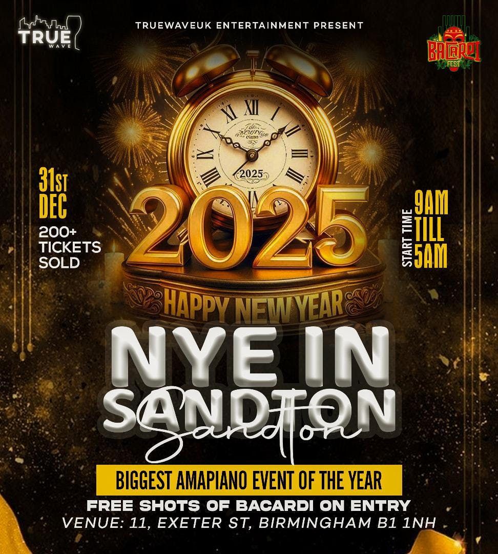 NYE In Sandton 2025 Birmingham 