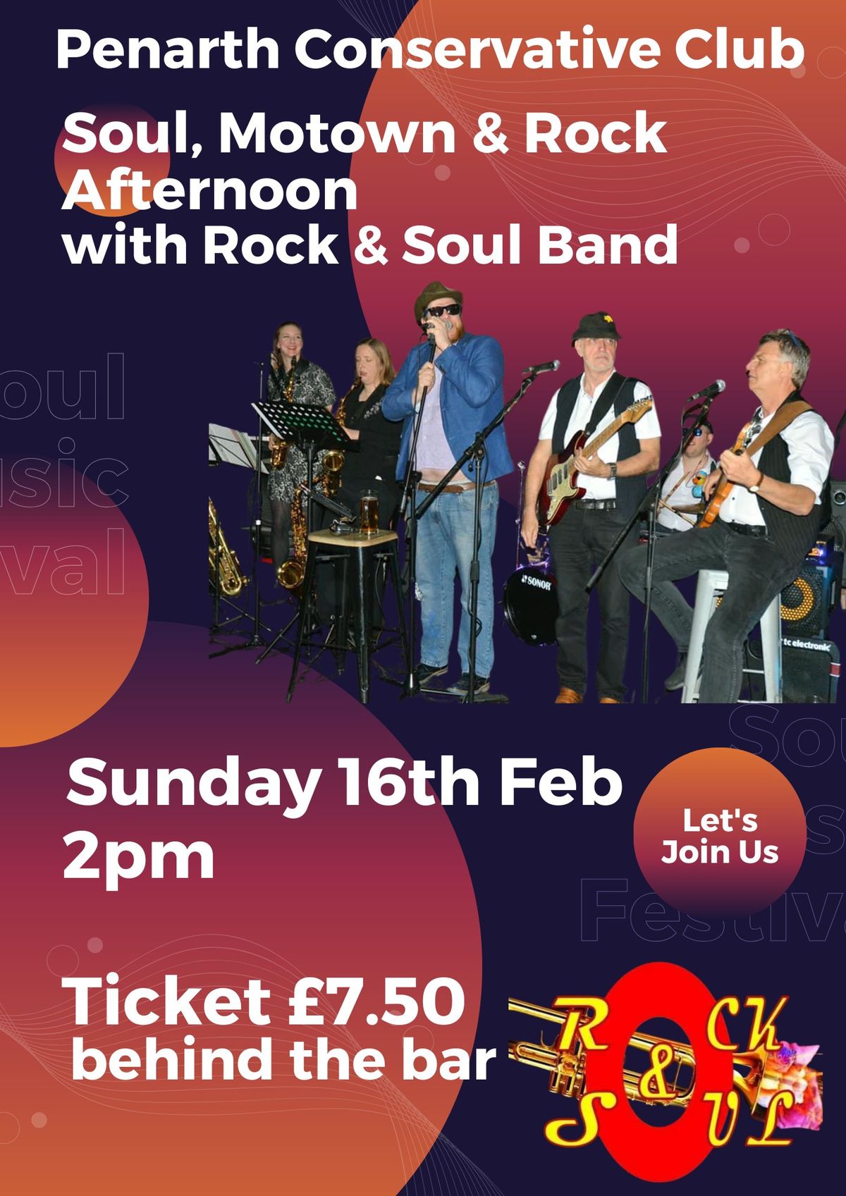 Soul, Motown & Rock Afternoon with Rock & Soul Band