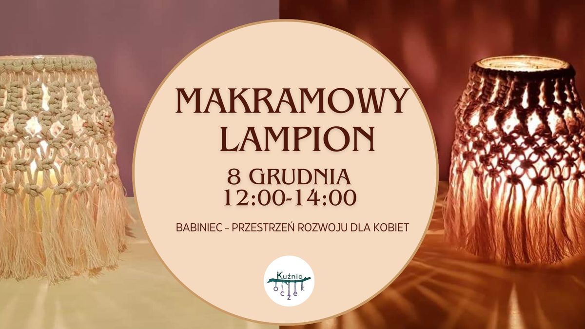 MAKRAMOWY LAMPION