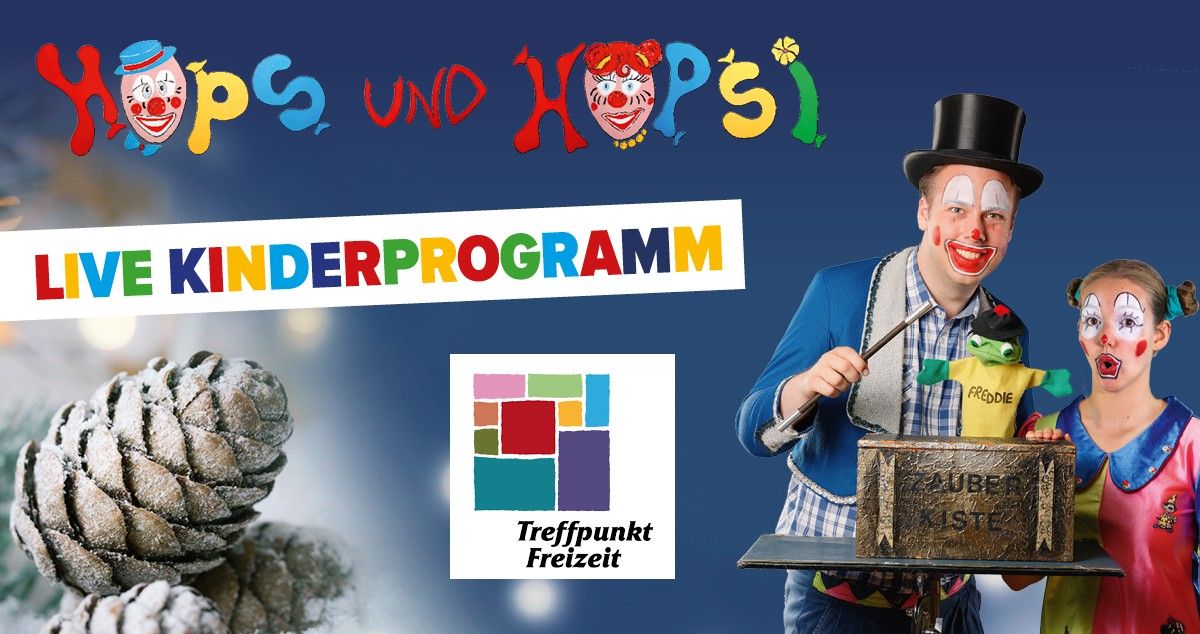 Der gro\u00dfe Hopsini wartet auf den Weihnachtsmann - Kinder-Zaubershow in Potsdam