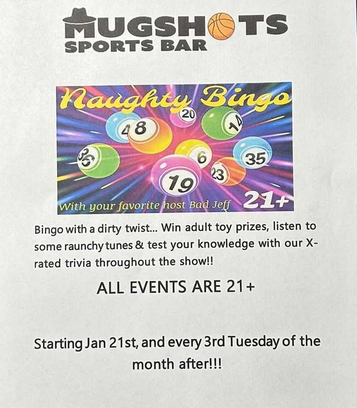 Naughty Bingo at Mugshots Grill