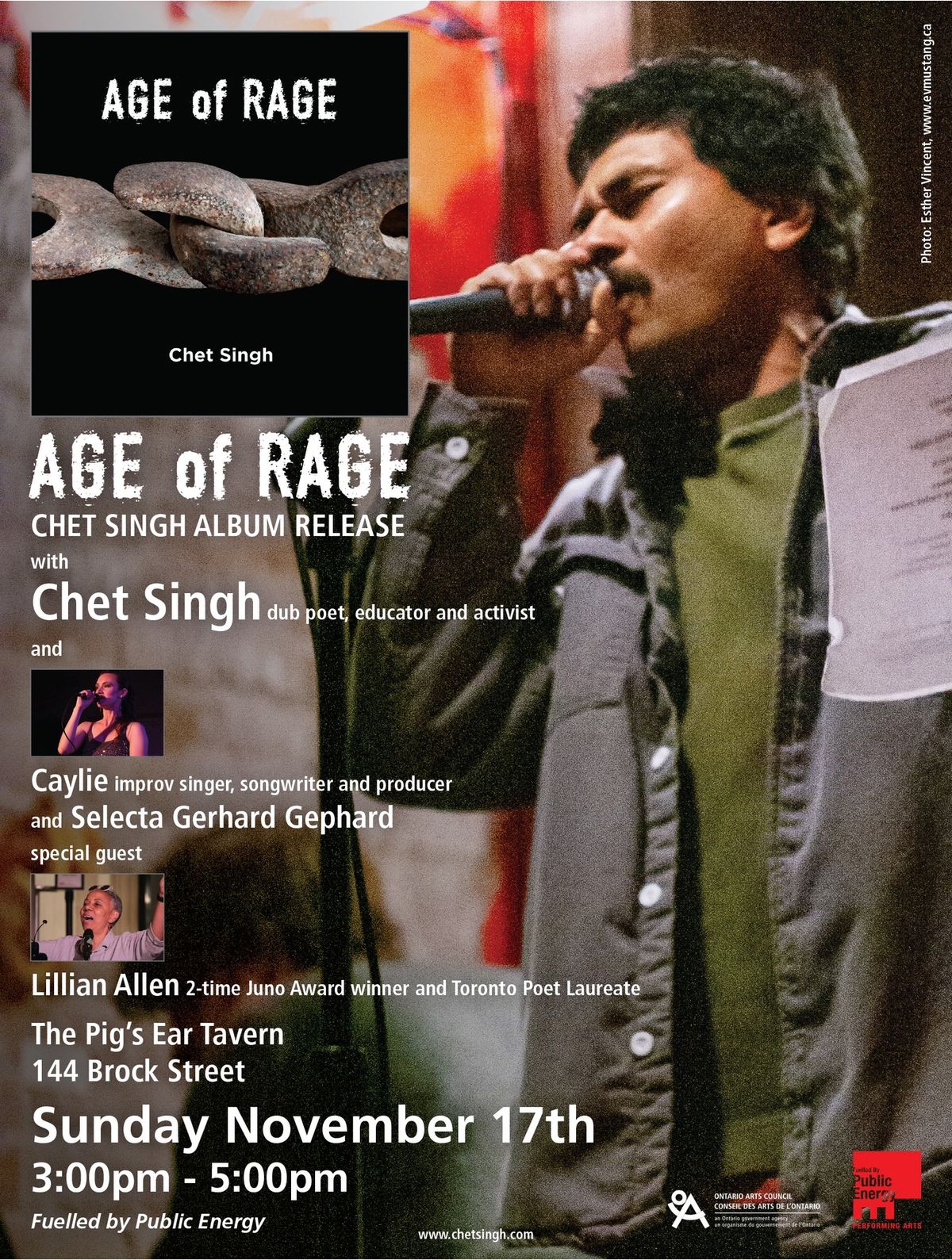 Chet Singh AGE of RAGE album release