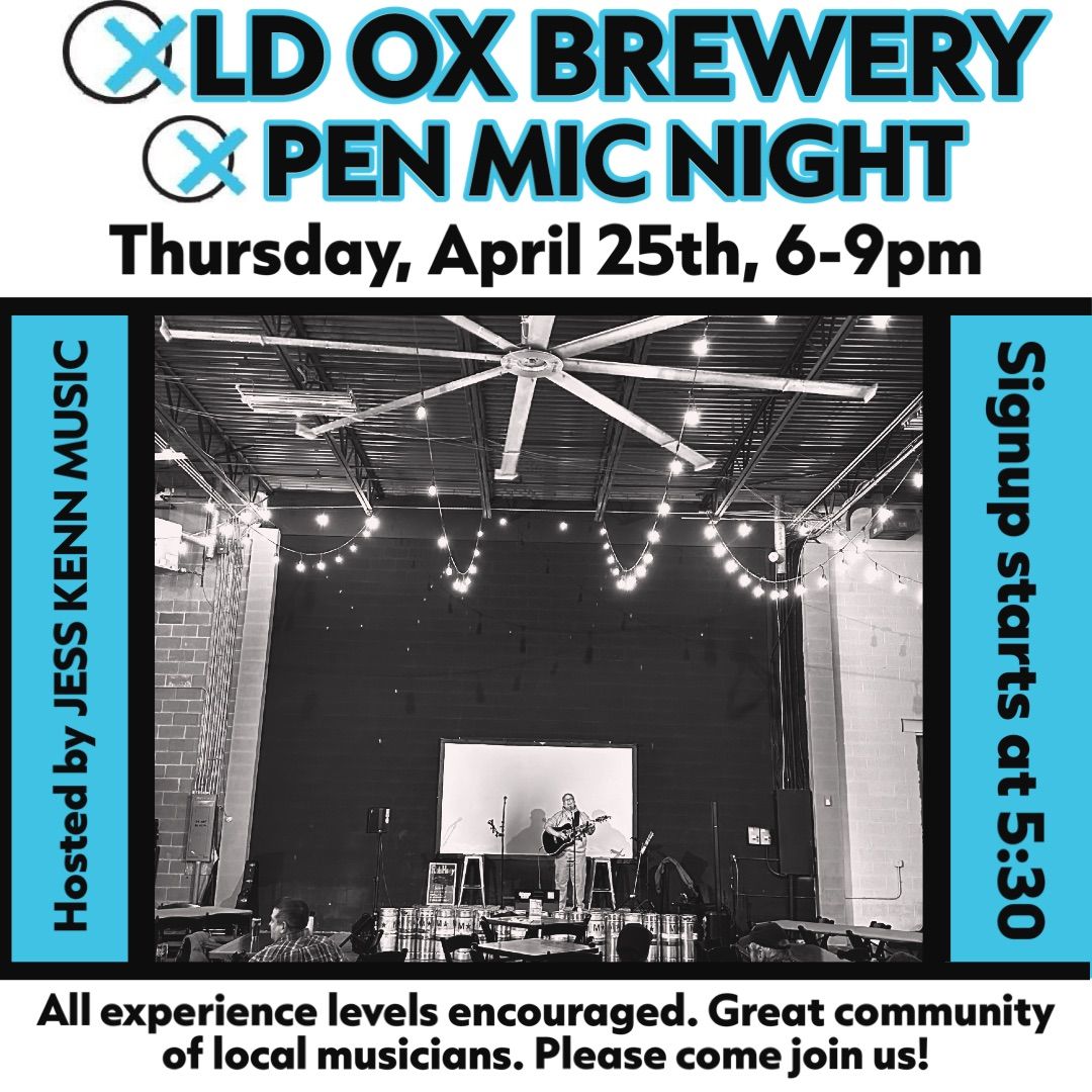 Old Ox Open Mic Night (Hosted by Jess Kenn Music)