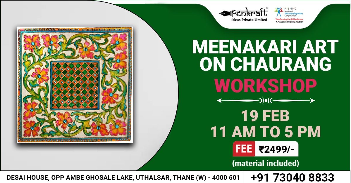 Penkraft Meenakari Art on Chaurang Workshop!