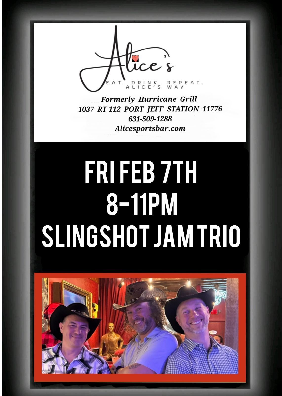 TSC at Alice's (Formally Hurricane Grille) Port Jefferson