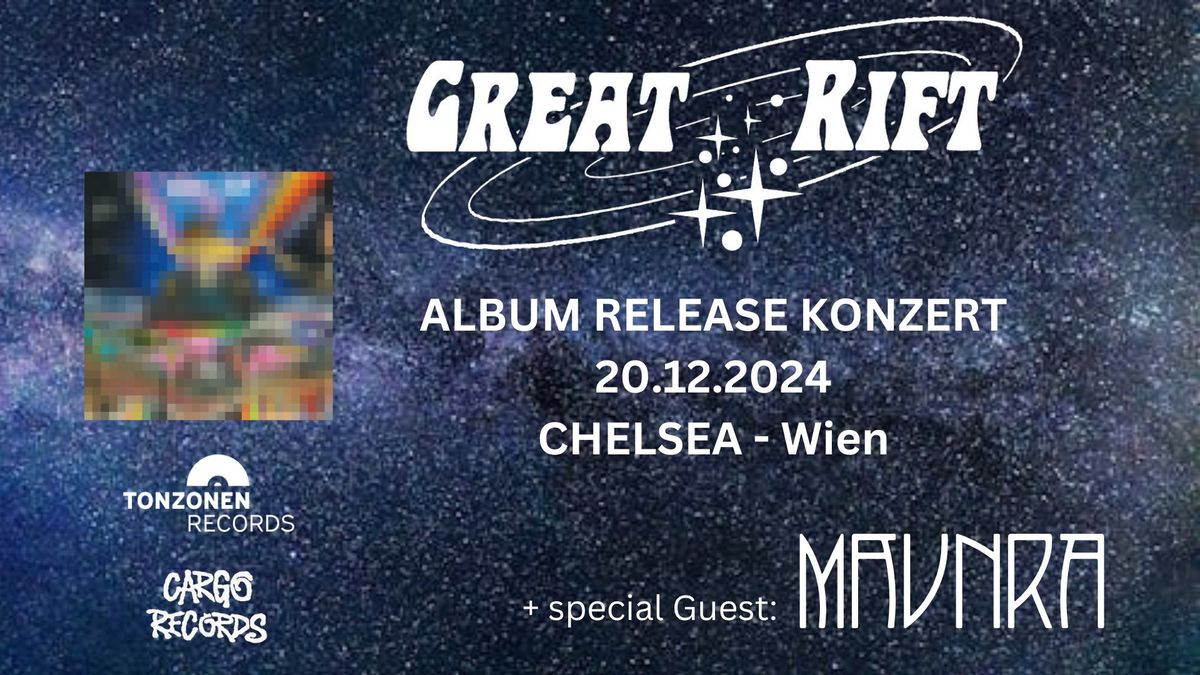 GREAT RIFT - Album Release Konzert + special Guest: MAUNRA