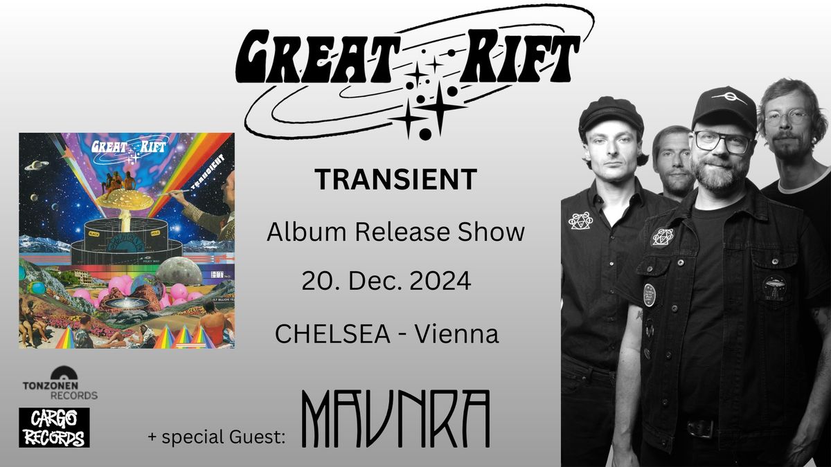 GREAT RIFT - Album Release Konzert + special Guest: MAUNRA