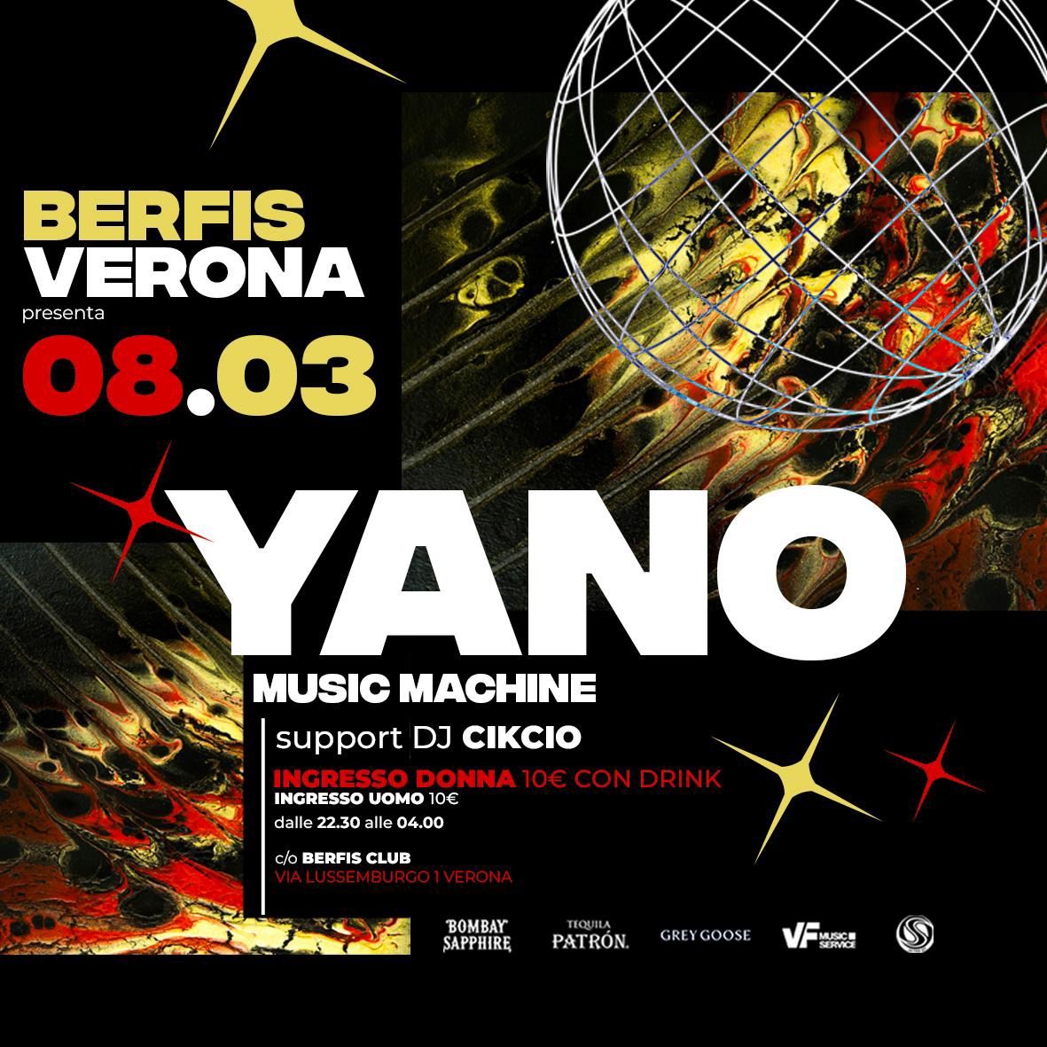 08.03.25 Yano Music Machine- Berfis Club