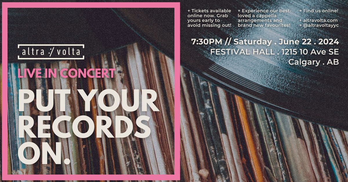 CONCERT: Put Your Records On.