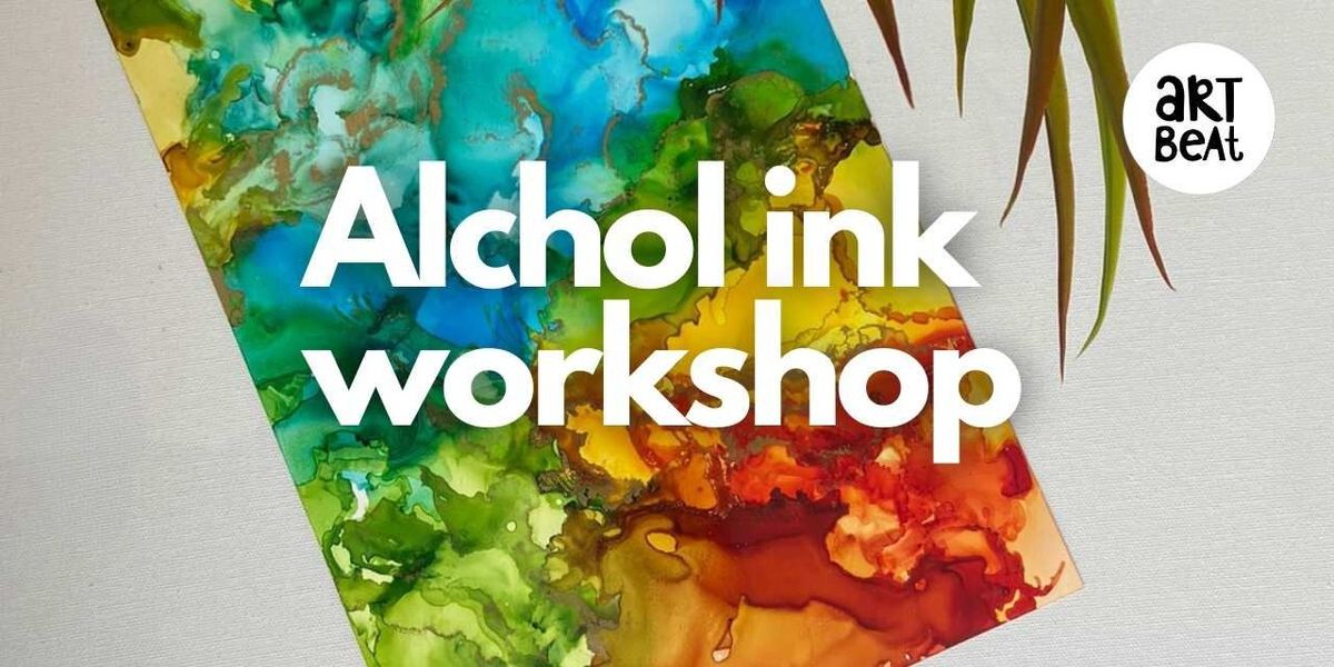 Alcohol ink workshop - Fluid art