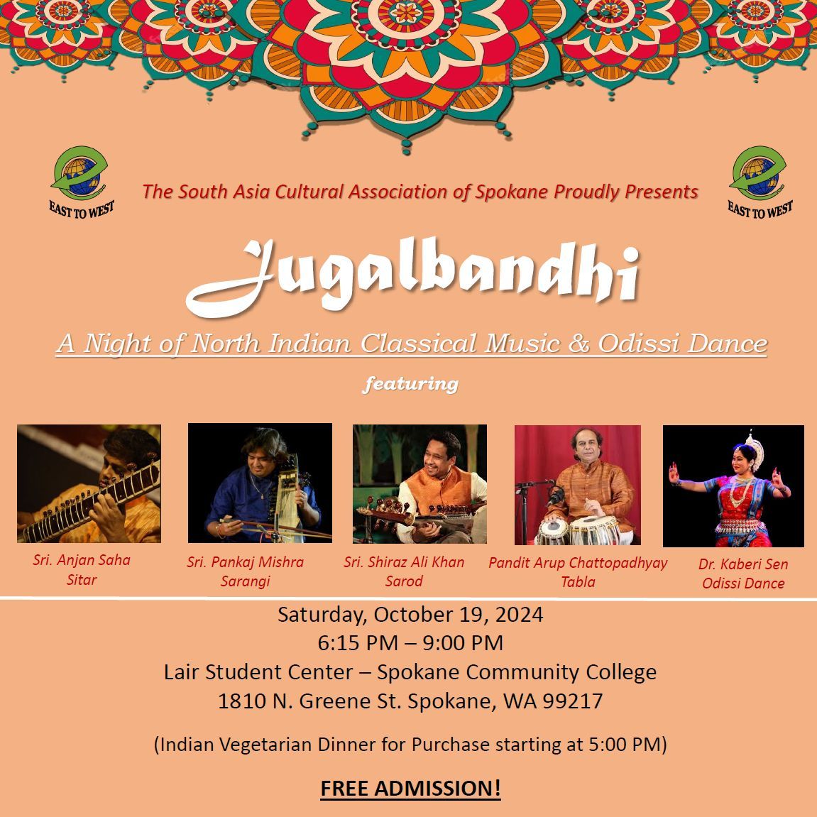 Jugalbandhi: A Night of North Indian Classical Music & Odissi Dance