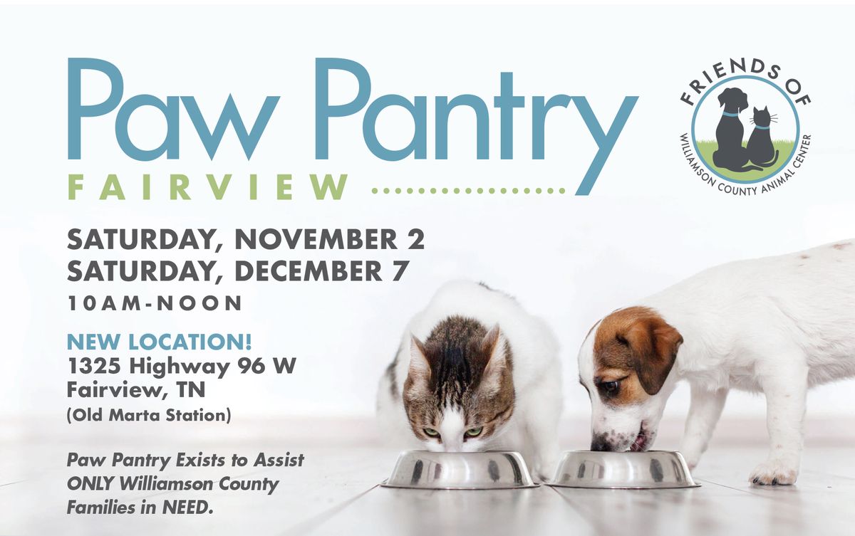 WCAC Paw Pantry - Fairview