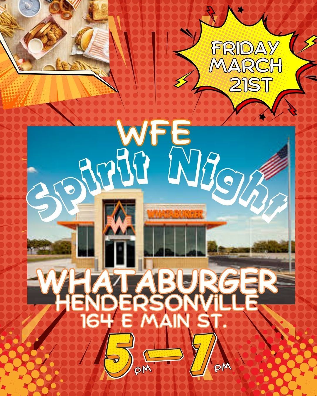 Spirit Night at Whataburger Hendersonville