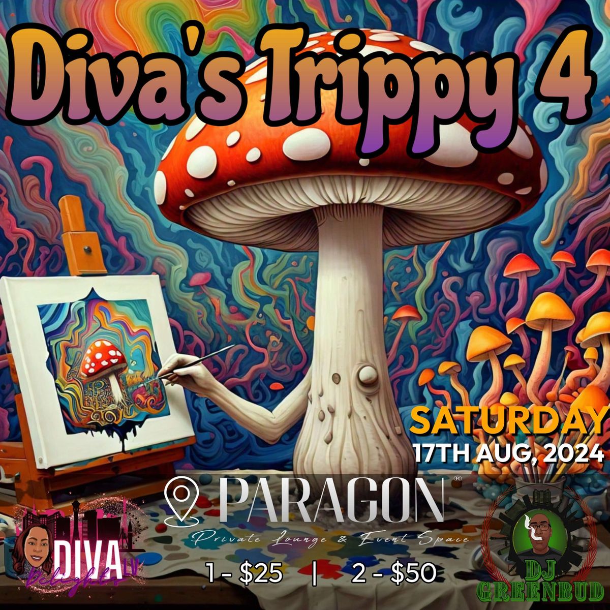 Diva's Trippy Paint & Sip 4