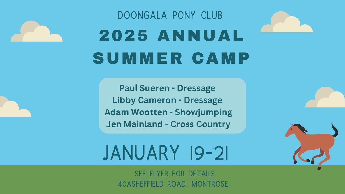 Doongala Pony Club Annual Summer Camp 2025