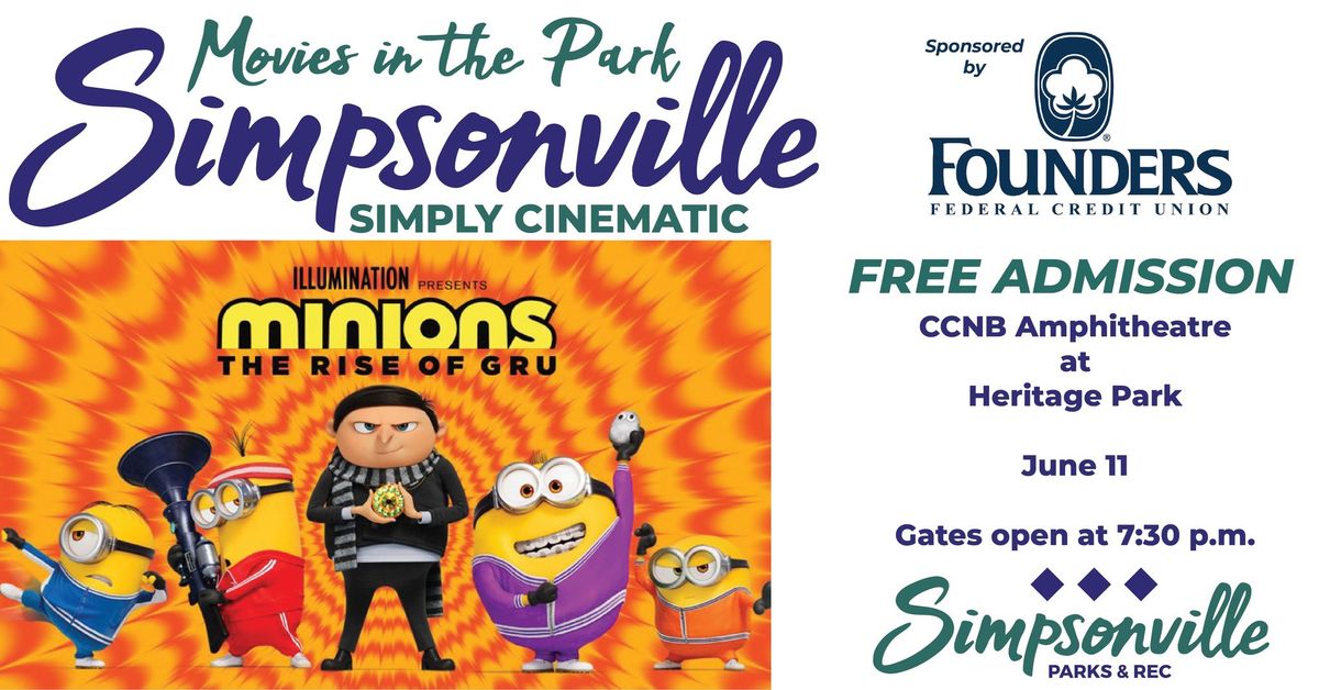 Movies in the Park: Minions - The Rise of Gru