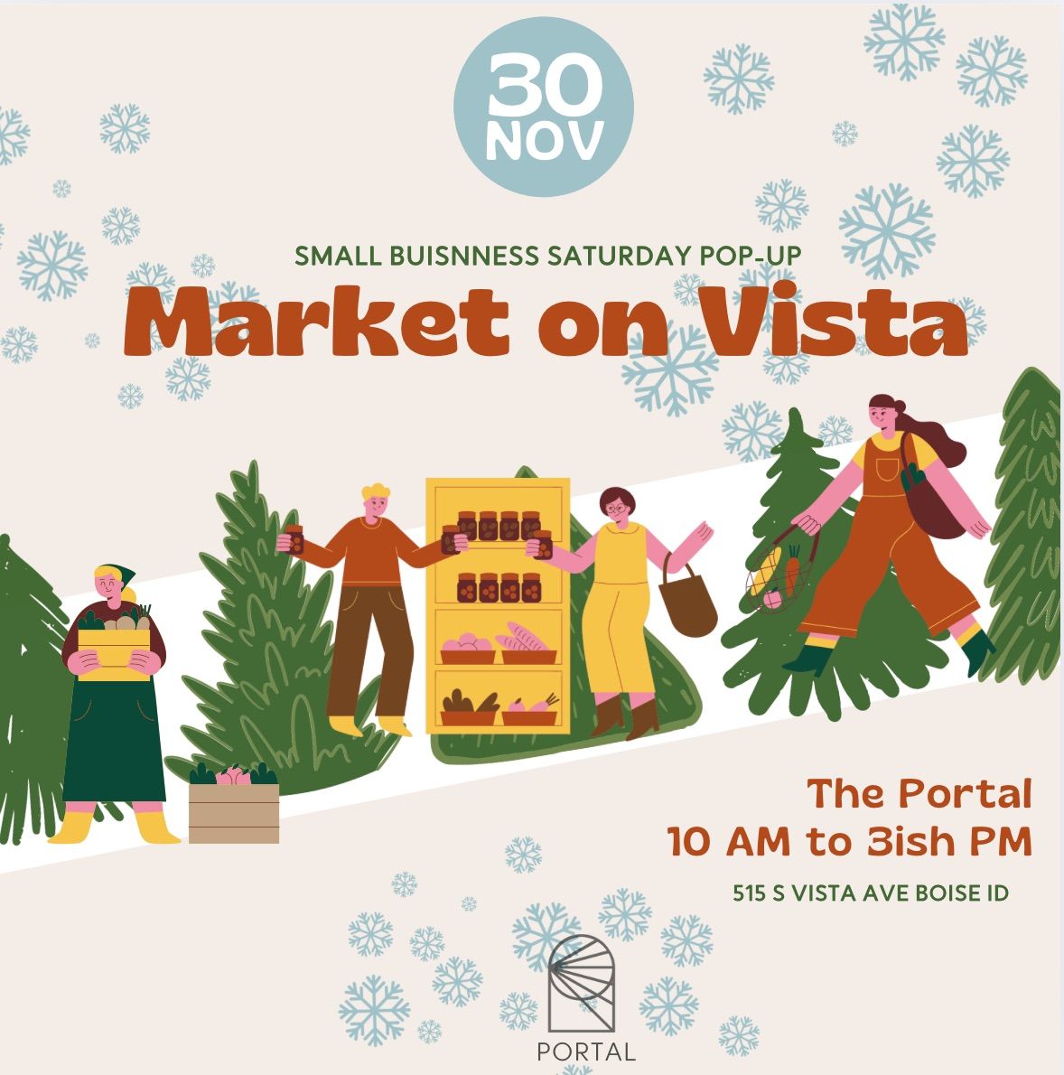 \ud83c\udf84MARKET ON VISTA \ud83c\udf84small business saturday POP -UP MARKET 