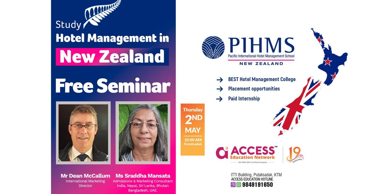 Study in New Zealand - PIHMS Free Seminar