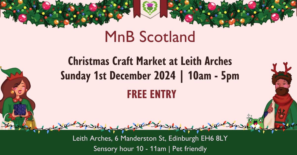 MnB Scotland Christmas Craft Market at Leith Arches