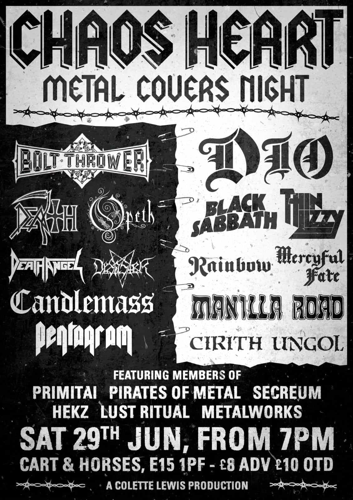 Chaos Heart - Metal Covers Night - Live - First Set - Death\/Doom\/Thrash - Second Set - Heavy\/NWOBHM