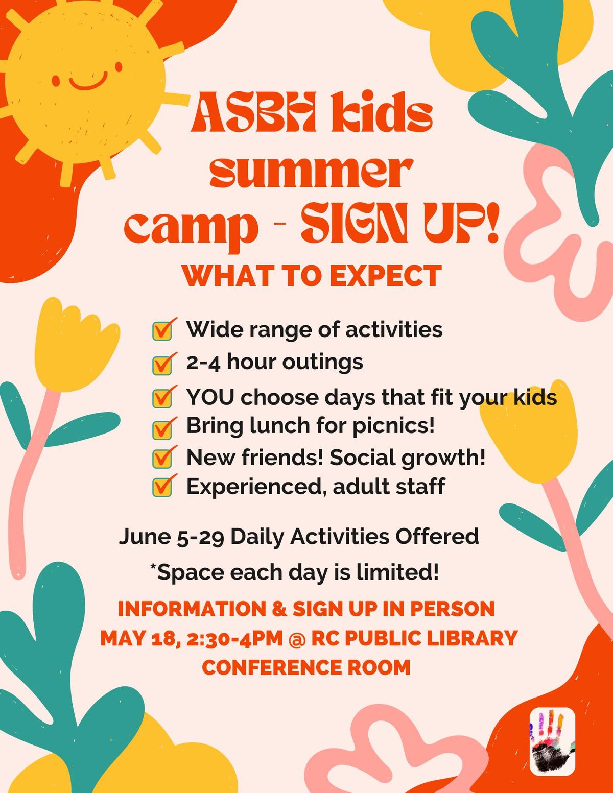 ASBH Summer Camp Sign UP