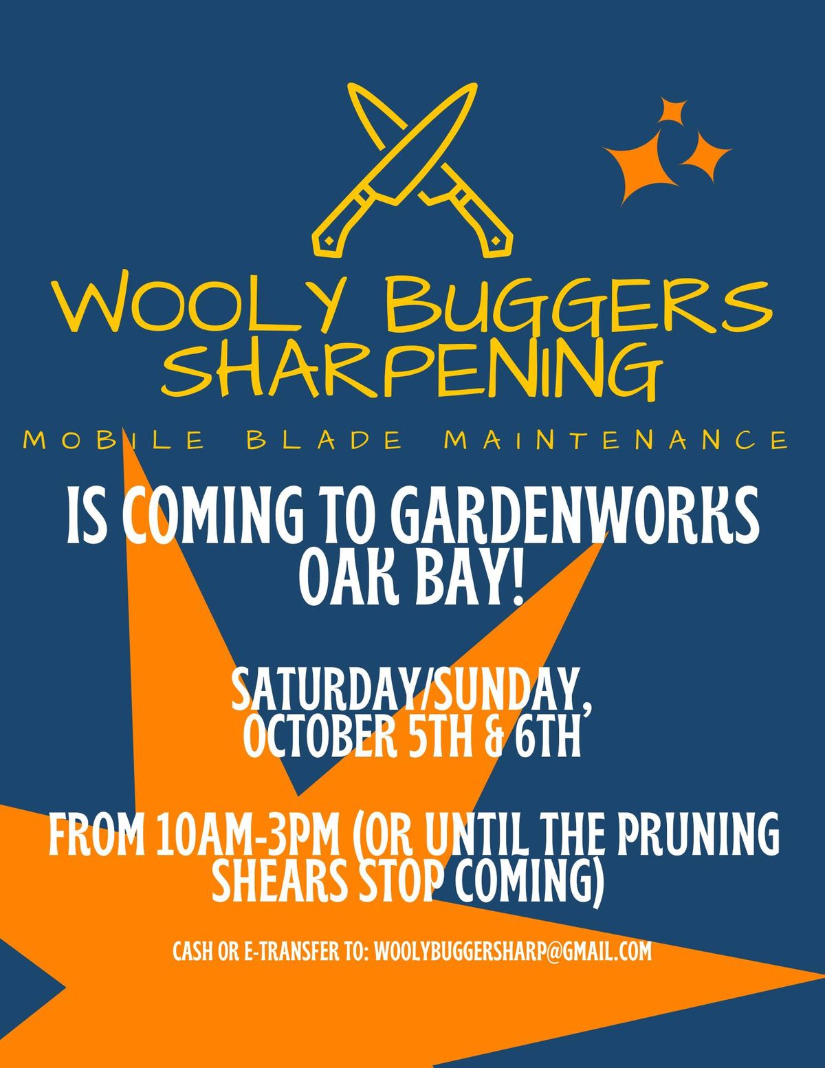 Tool Sharpening with Wooly Buggers Sharpening at GARDENWORKS Oak Bay