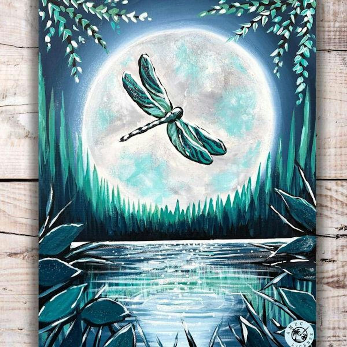Discount Paint Night: Dragonfly in the Moonlight