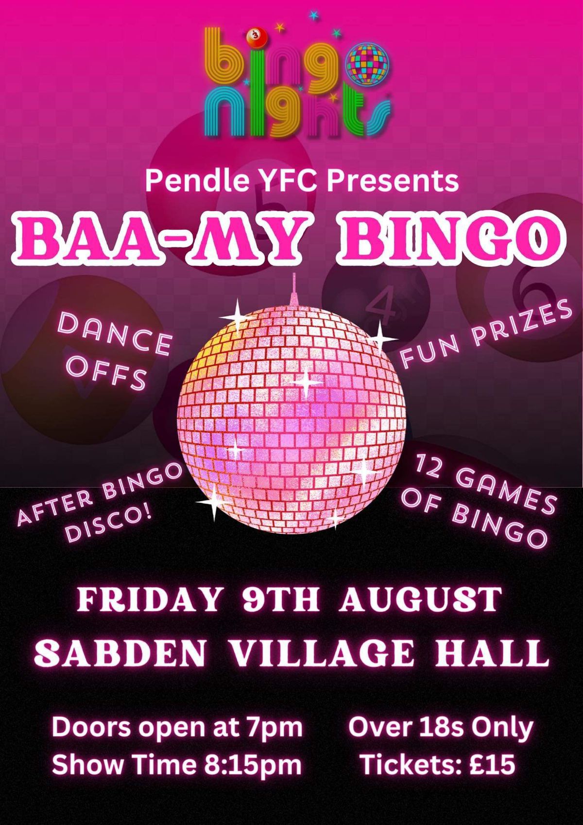 Pendle YFC presents Baa-my-Bingo!