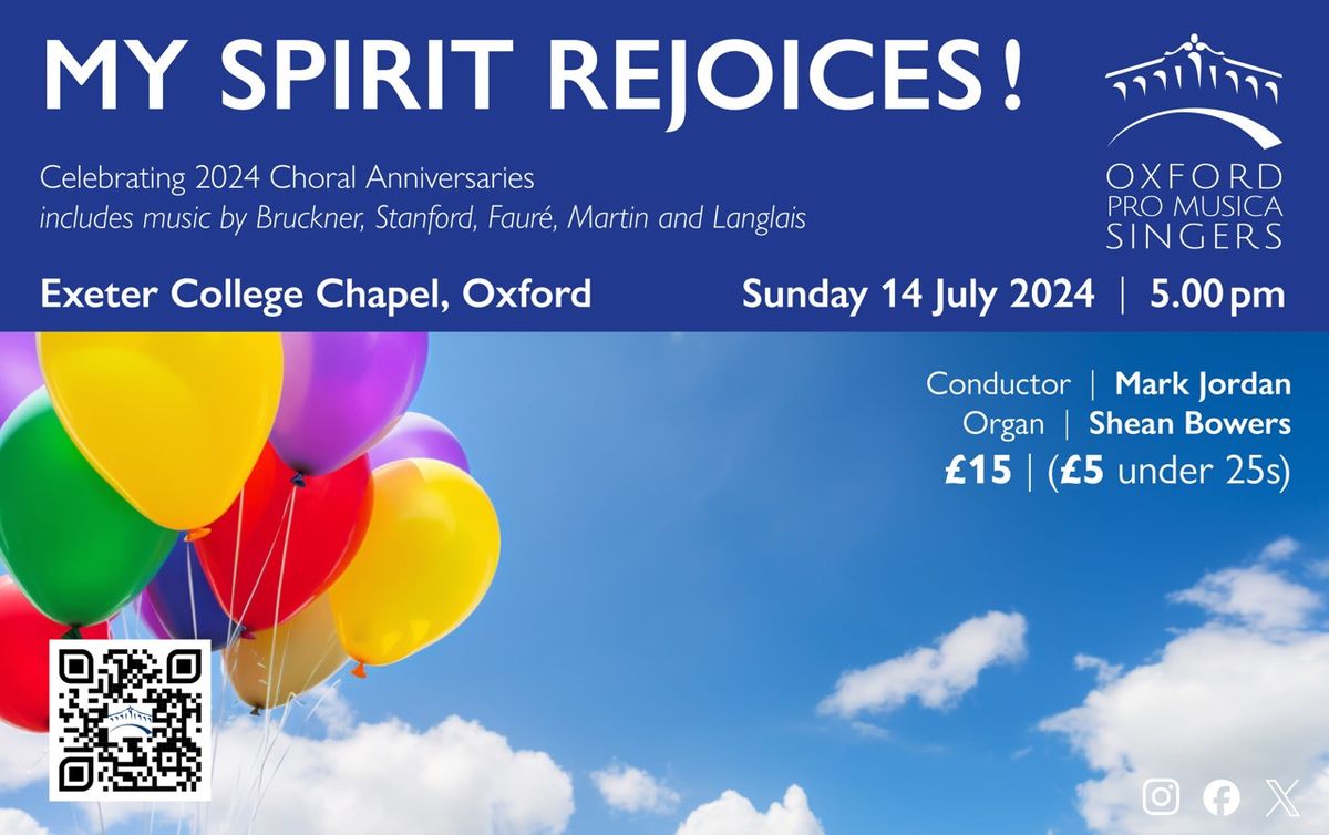 My Spirit Rejoices! - Celebrating 2024 Choral Anniversaries