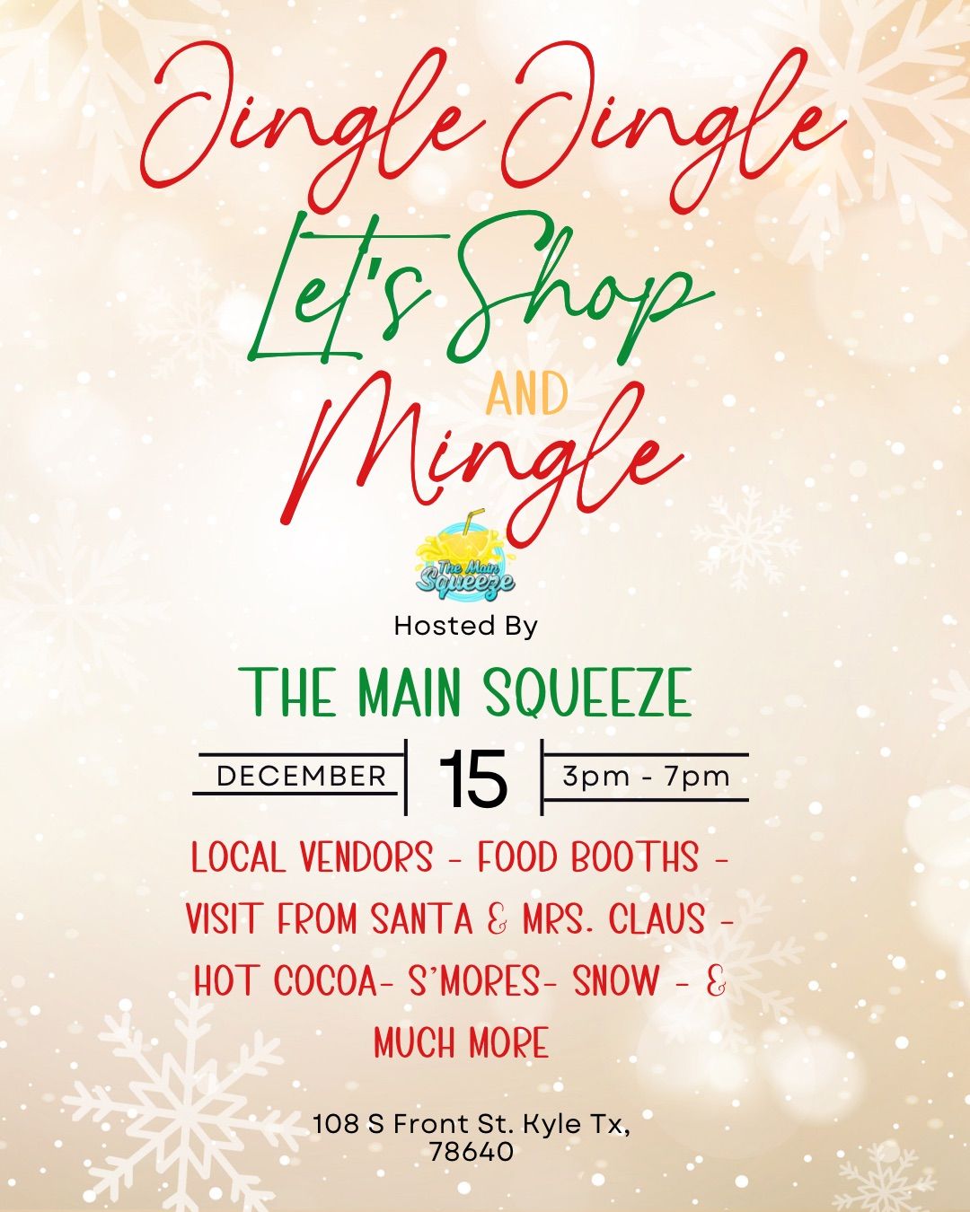 Jingle Jingle Let\u2019s Shop & Mingle 