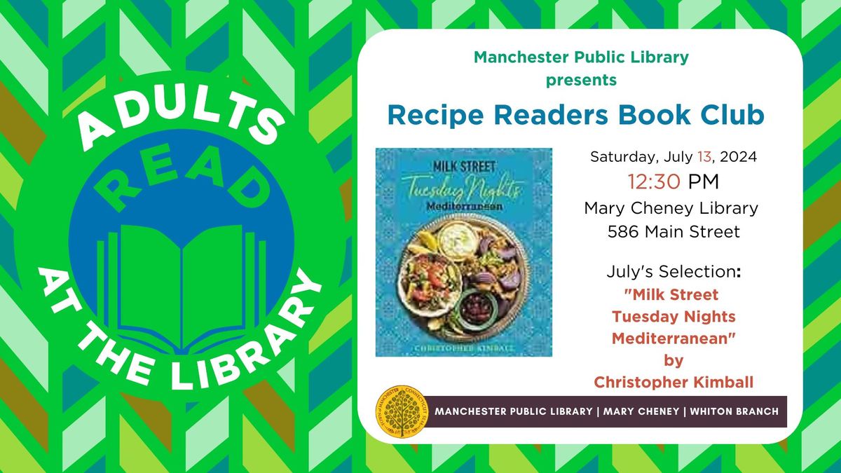 Recipe Readers Book Club- July 2024