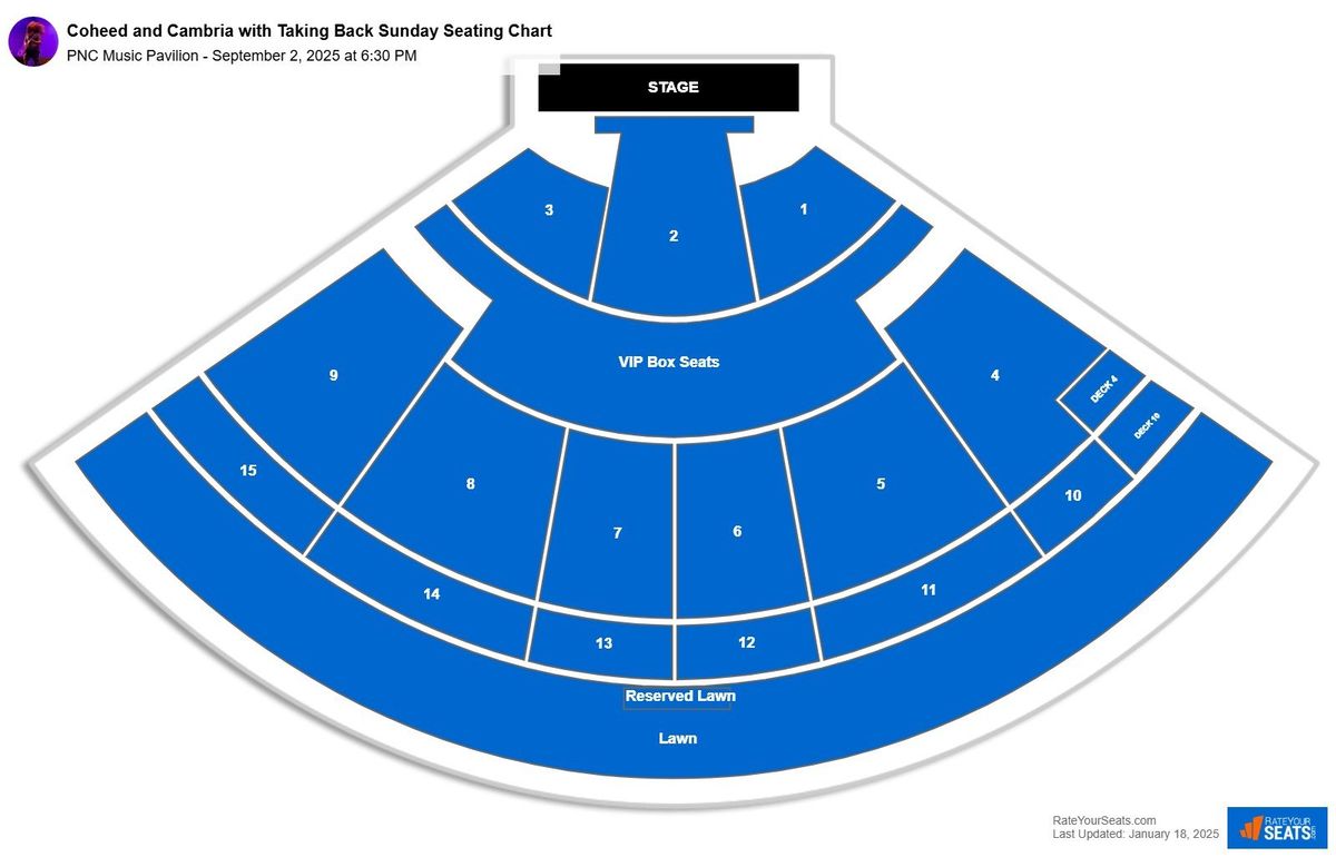 Coheed and Cambria with Taking Back Sunday at PNC Music Pavilion