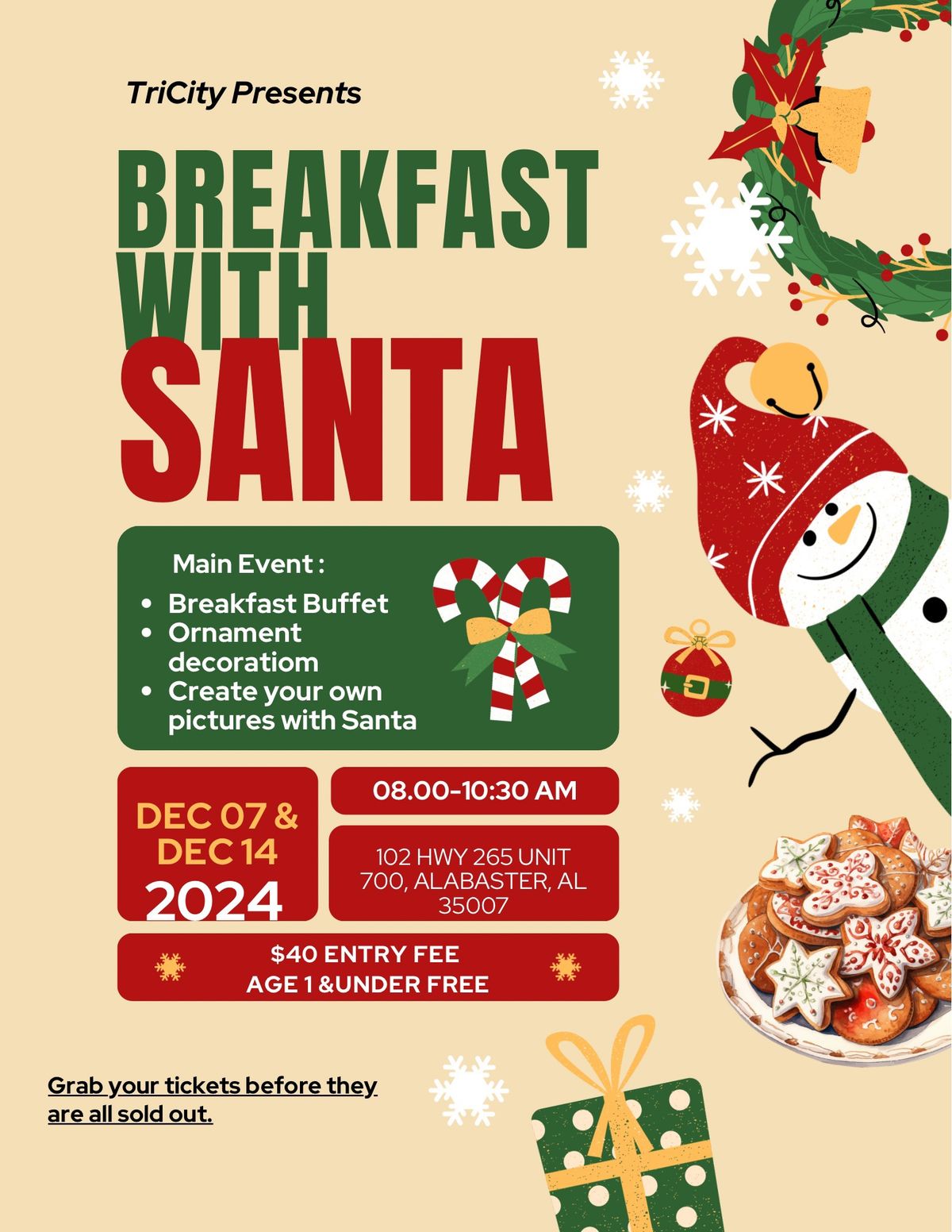 Breakfast with Santa 