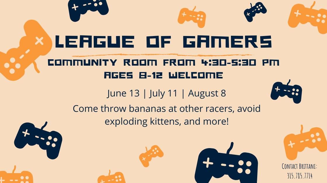 Ages 8-12 League of Gamers