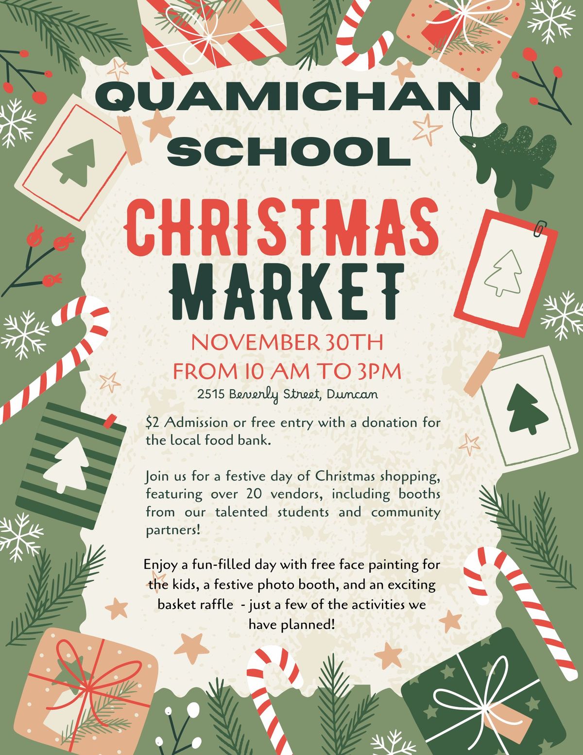 Quamichan School Christmas Market