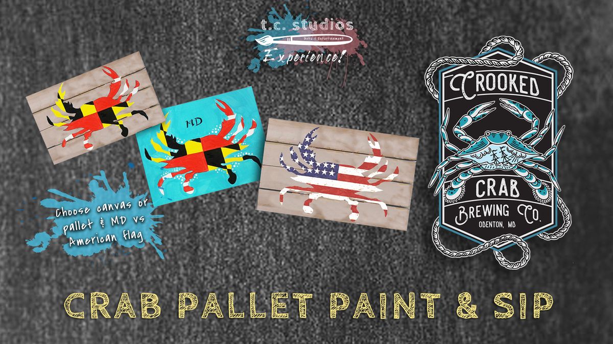 Crab Pallet Paint & Sip - Odenton