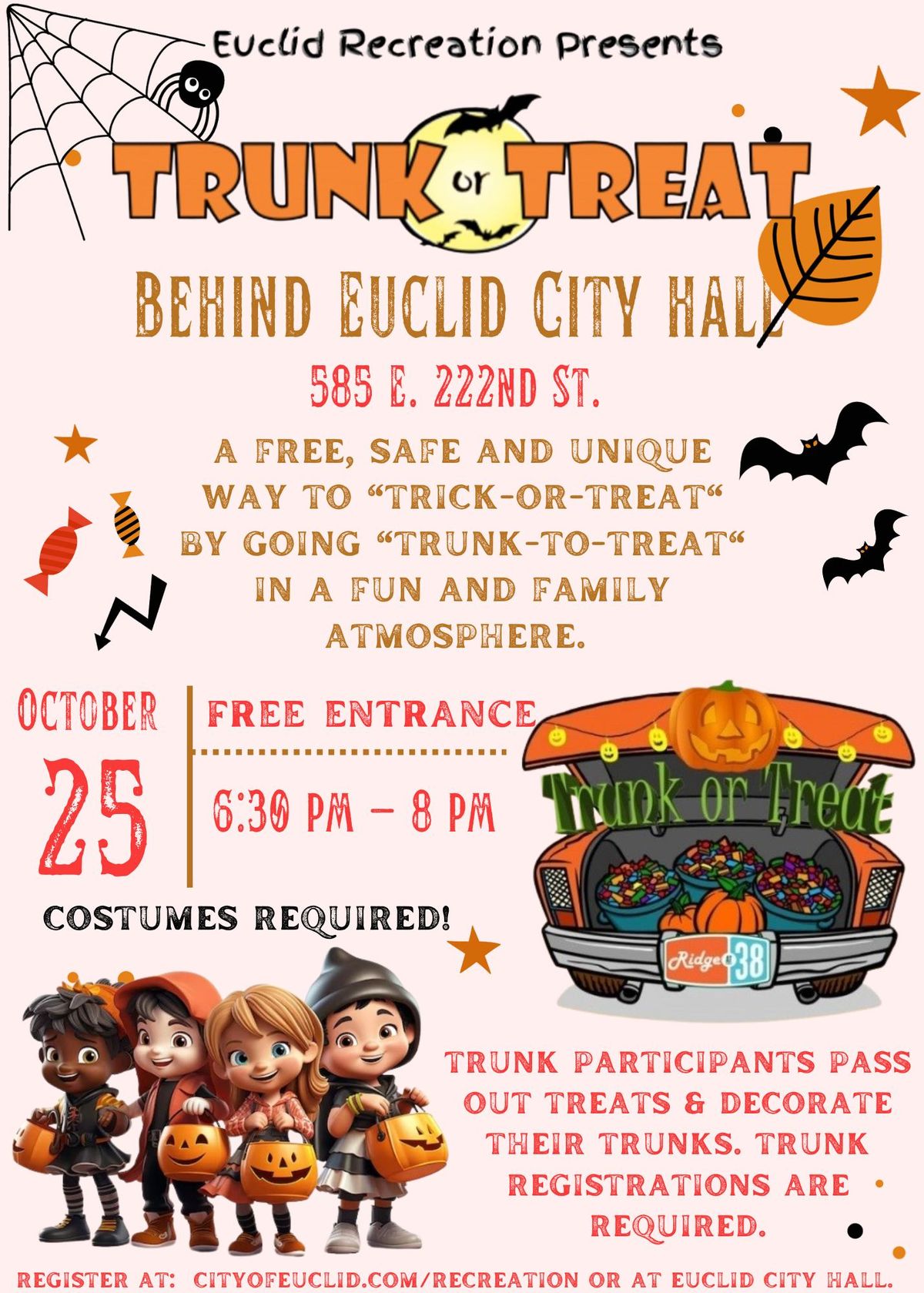 Euclid Recreation Trunk or Treat 2024 \ud83c\udf83\ud83d\udc7b 