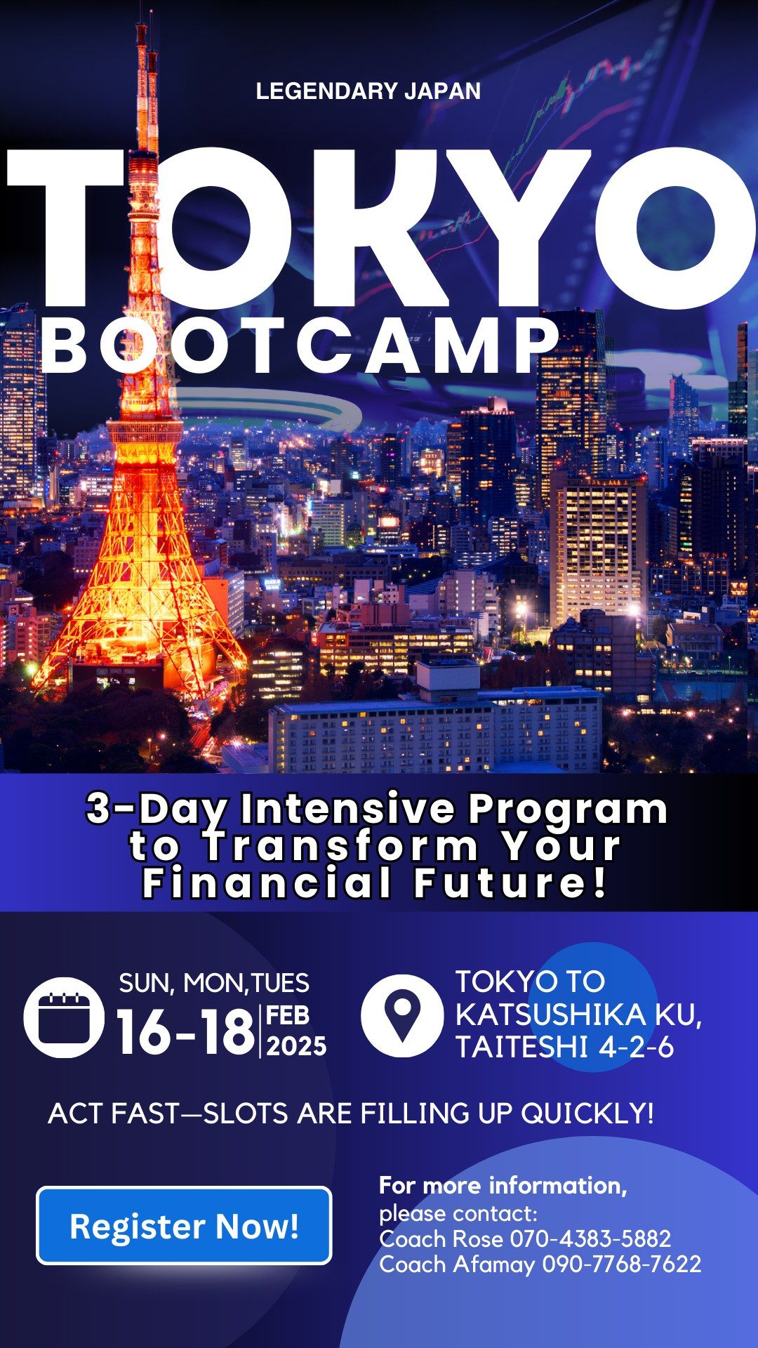 Legendary Japan Tokyo Bootcamp 2025